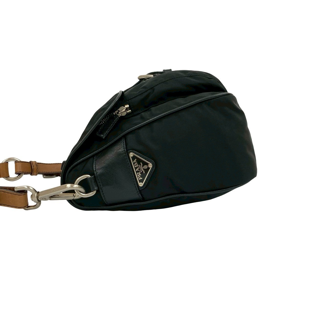 PRADA Handbag leather black