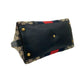 GUCCI Handbag canvas Navy Sherry line