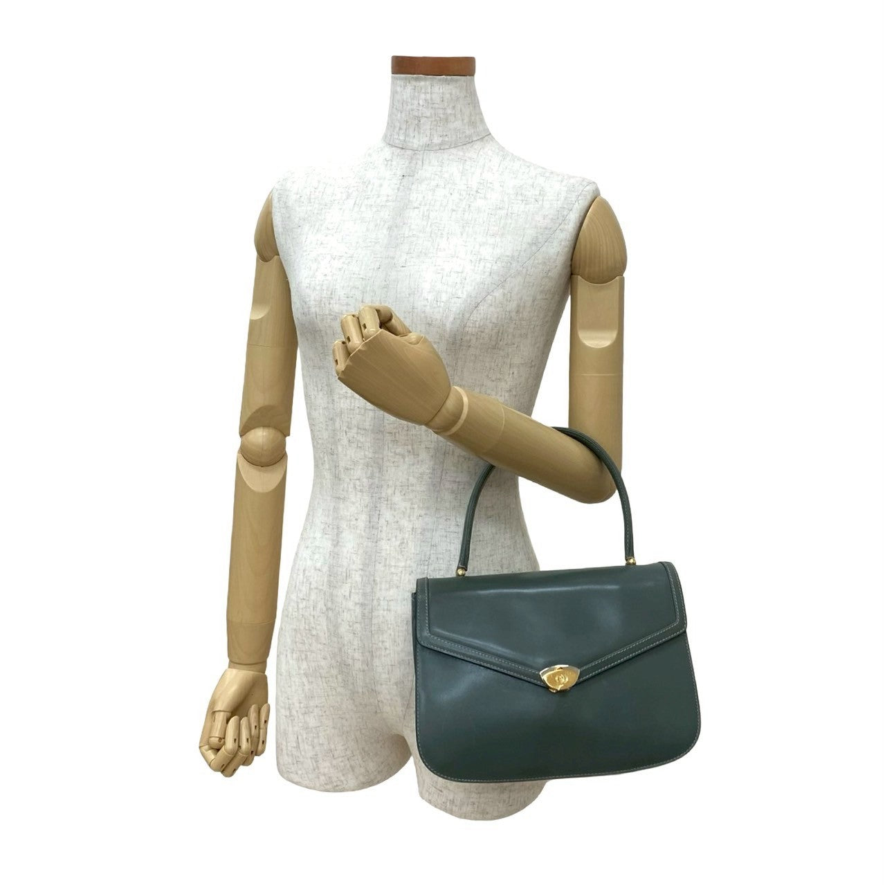 GUCCI Handbag leather gray