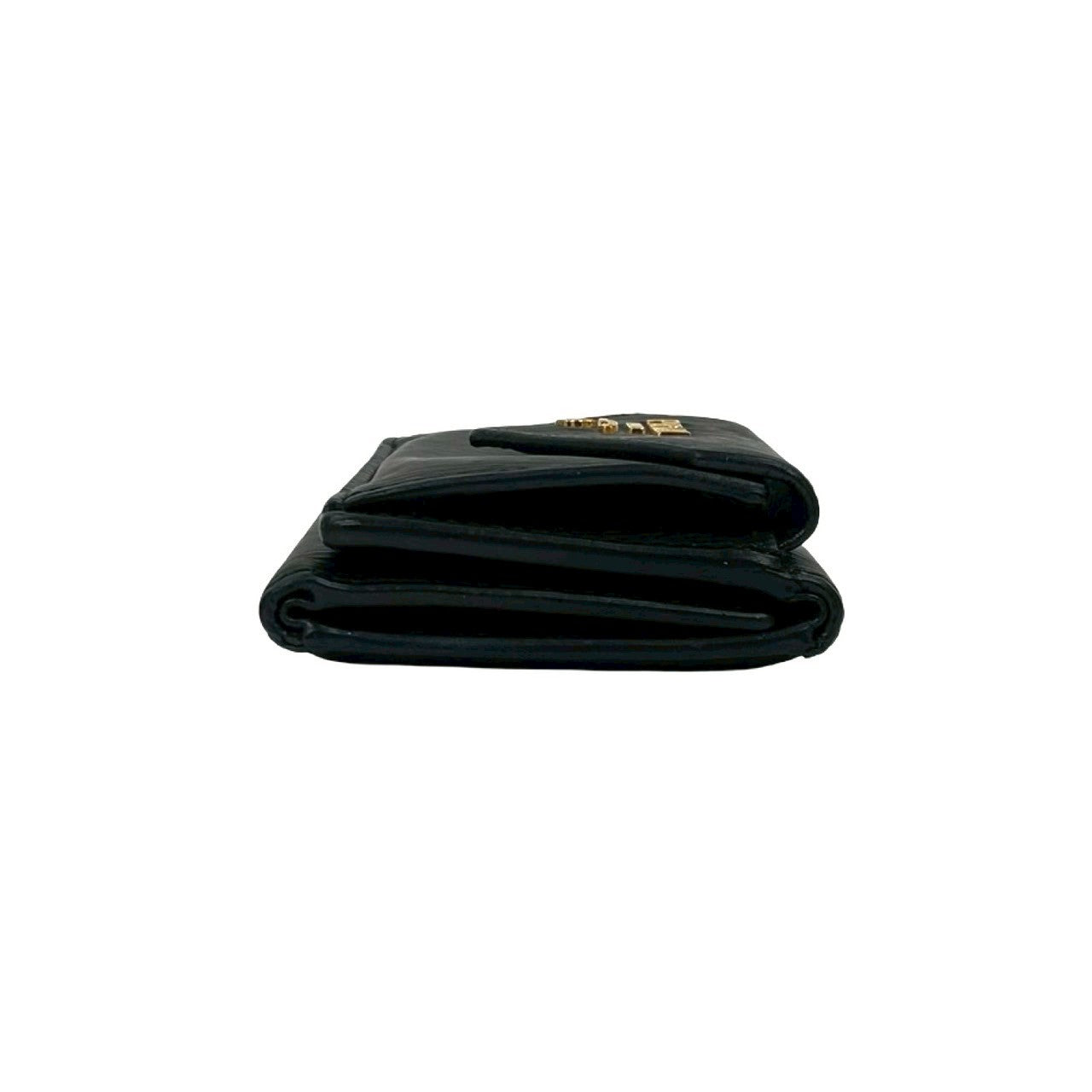 PRADA Tri-fold wallet leather black
