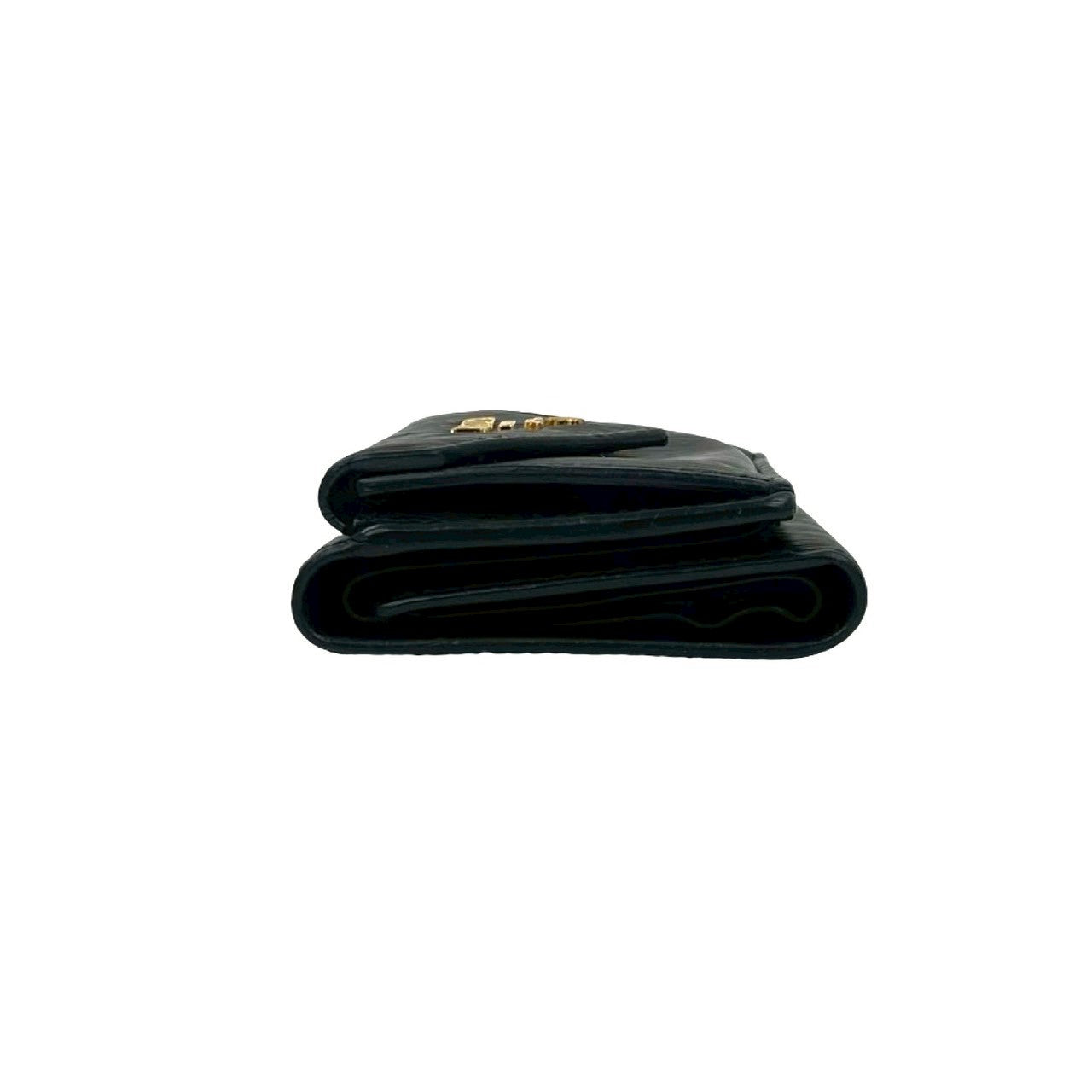 PRADA Tri-fold wallet leather black