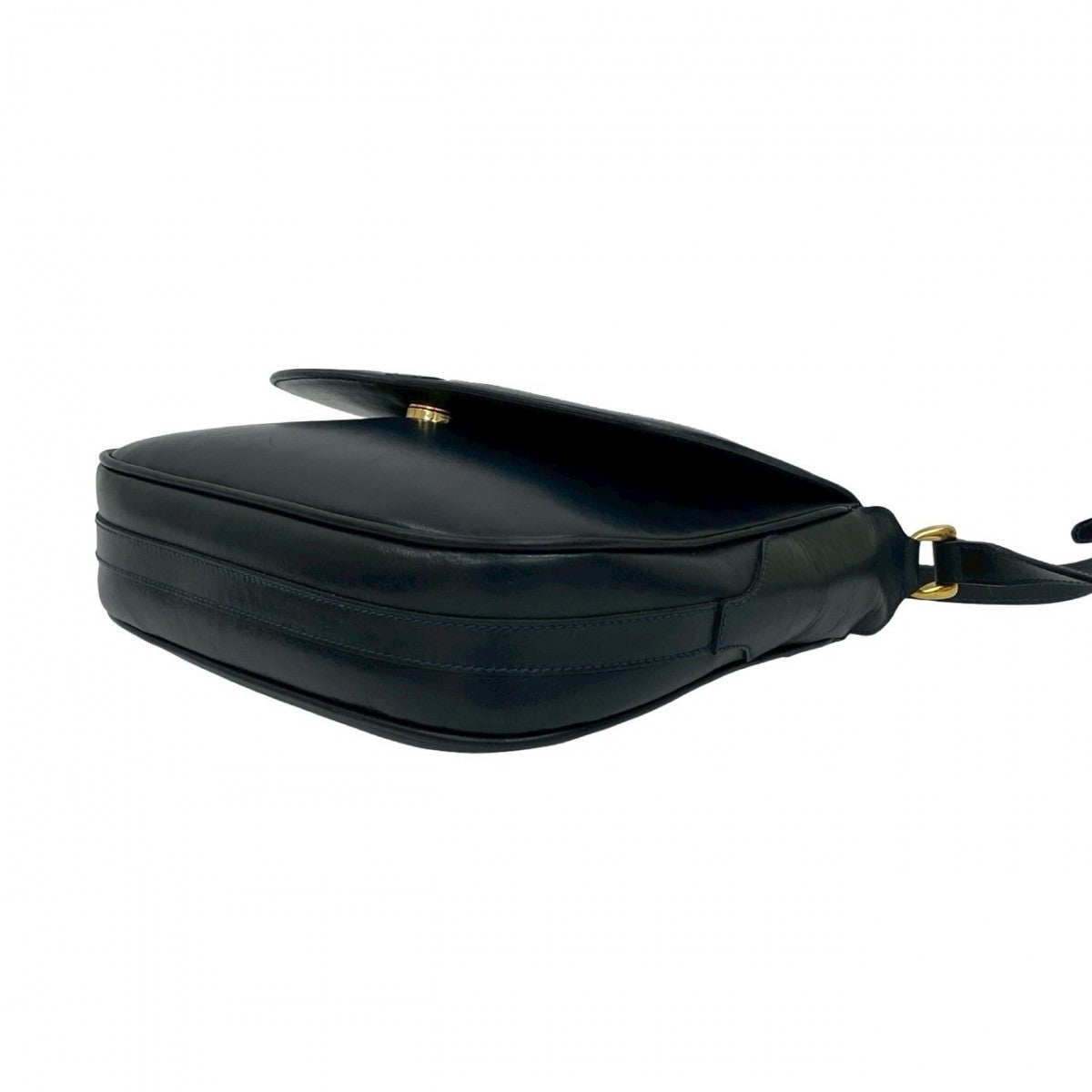 GUCCI Shoulder Bag Calfskin Navy