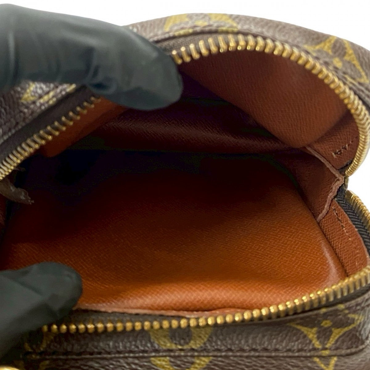 LOUIS VUITTON Shoulder Bag leather Brown Monogram Amazone