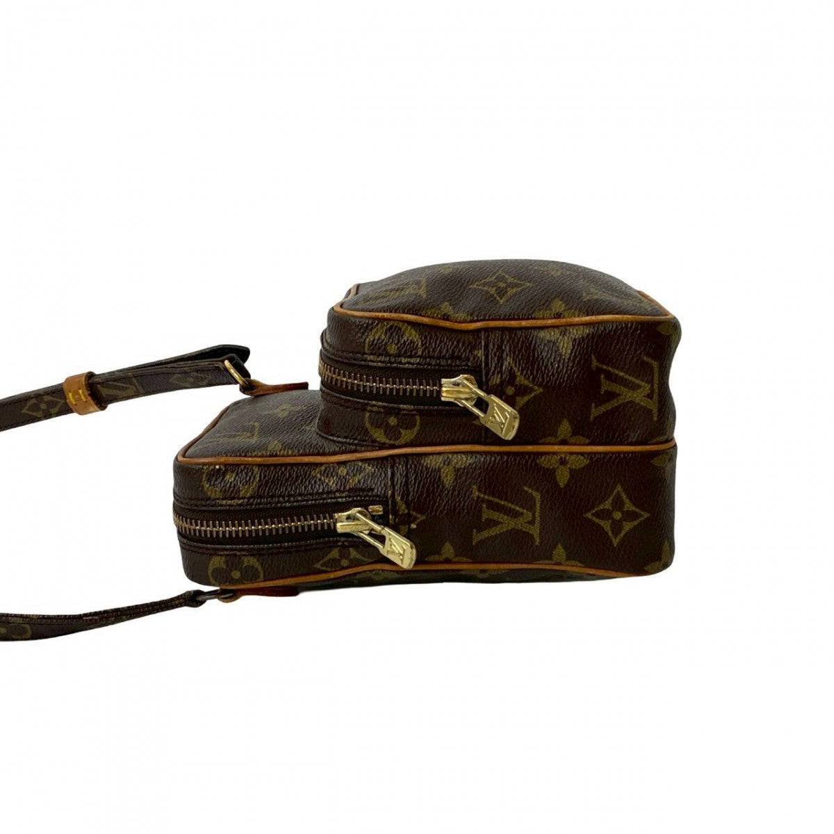 LOUIS VUITTON Shoulder Bag leather Brown Monogram Amazone