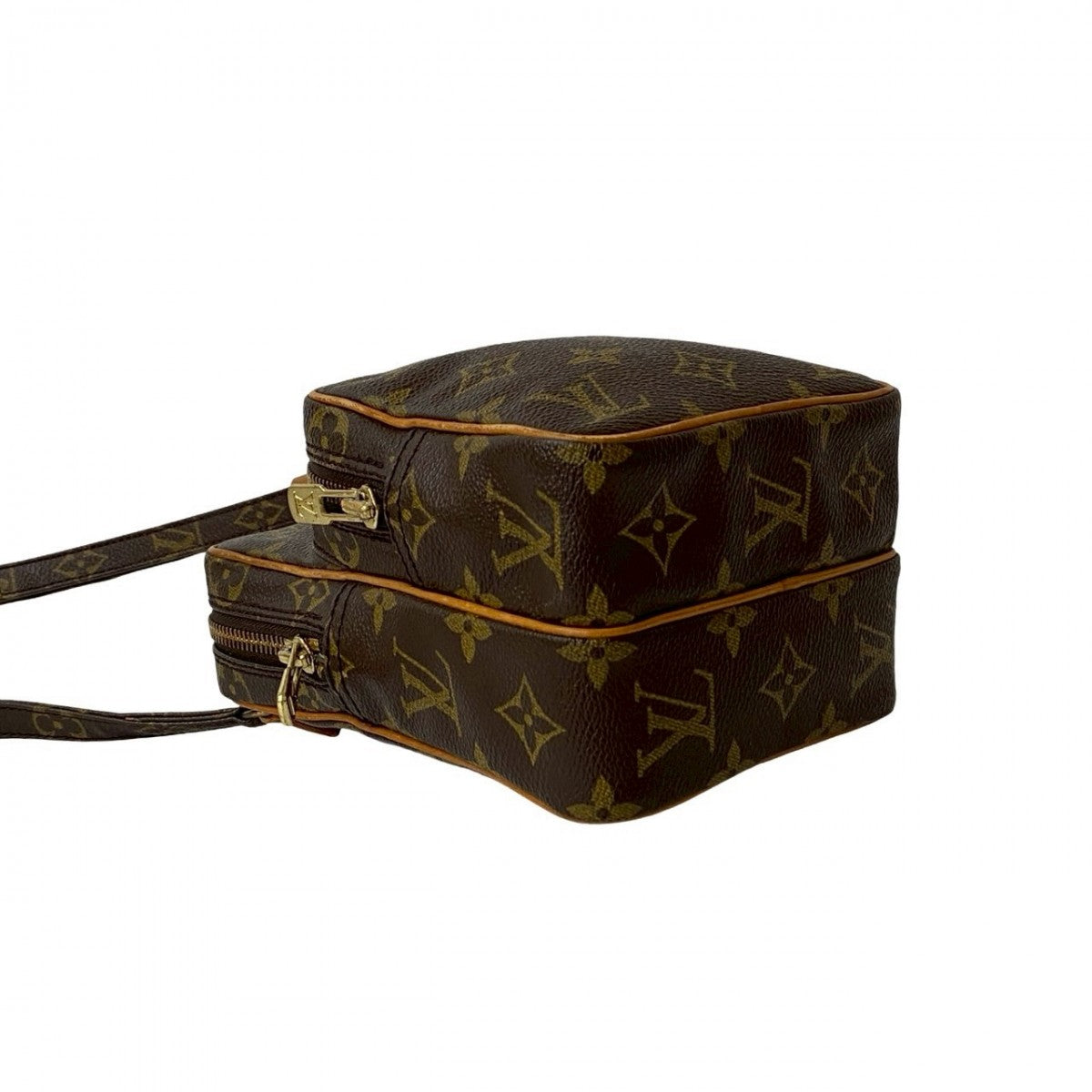 LOUIS VUITTON Shoulder Bag leather Brown Monogram Amazone