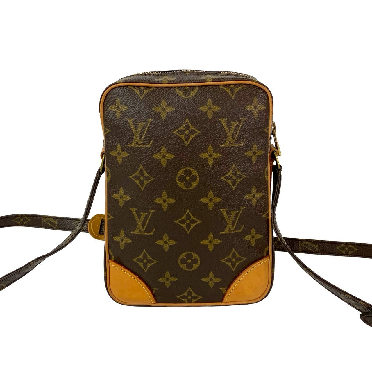 LOUIS VUITTON Shoulder Bag leather Brown Monogram Amazone