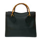 GUCCI Handbag leather black Bamboo