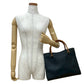 GUCCI Handbag leather black Bamboo
