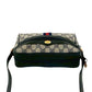 GUCCI Shoulder Bag leather Navy Sherry line