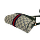 GUCCI Shoulder Bag leather Navy Sherry line