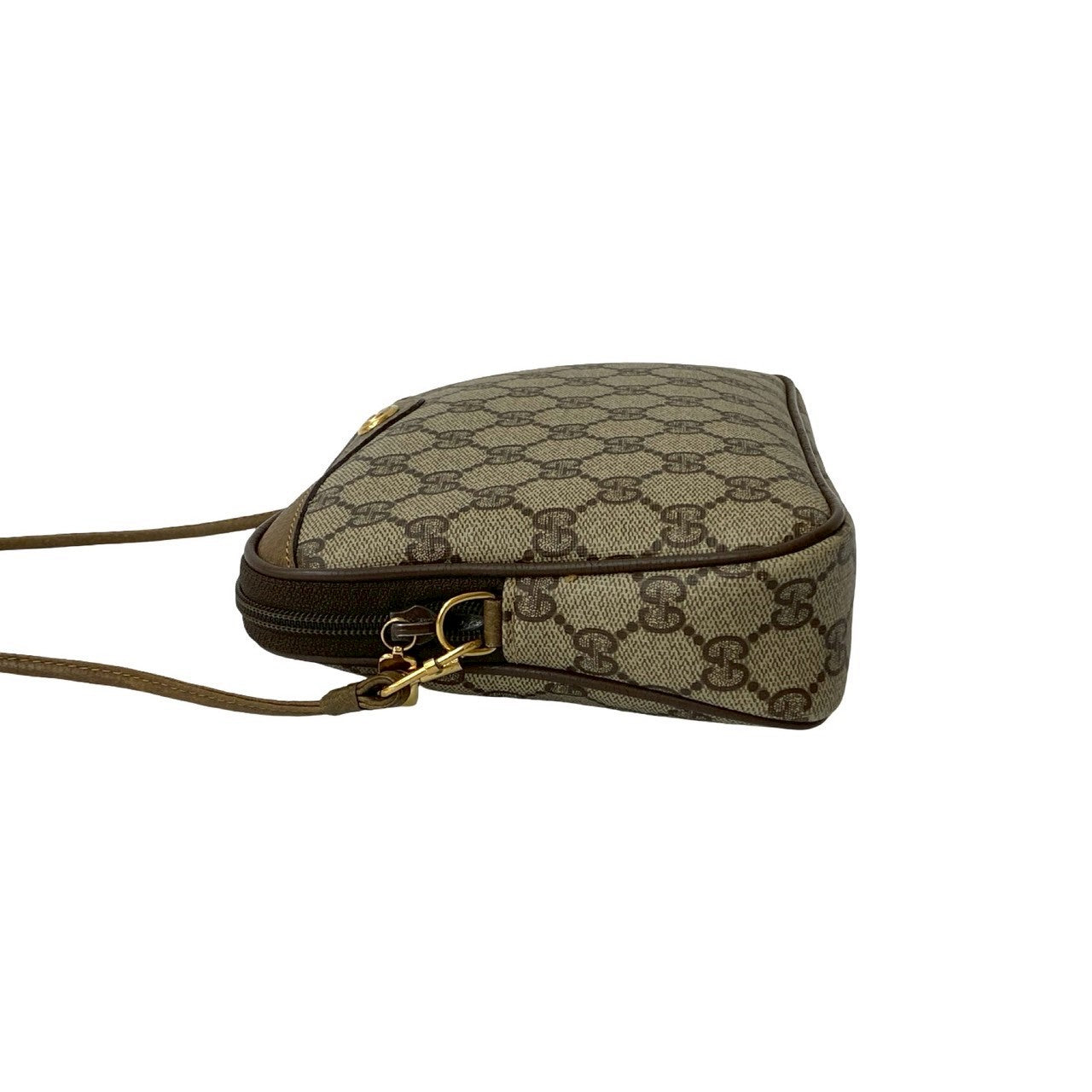 GUCCI Shoulder Bag leather Brown