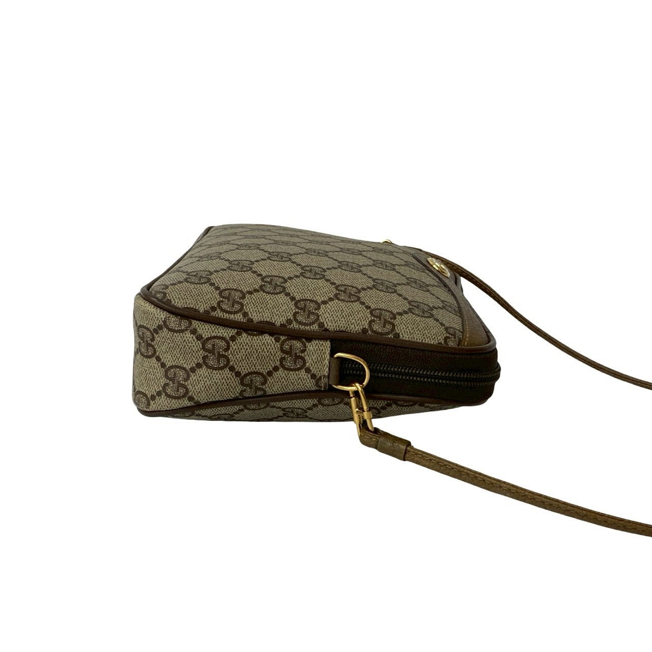 GUCCI Shoulder Bag leather Brown