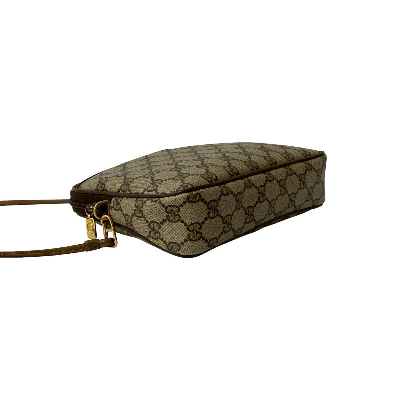GUCCI Shoulder Bag leather Brown