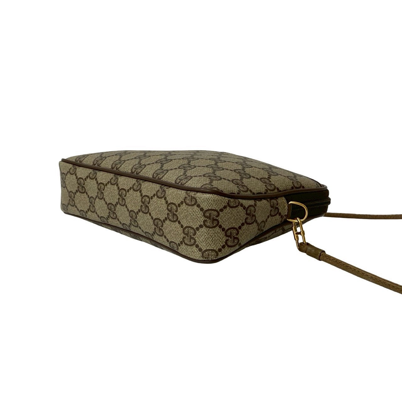 GUCCI Shoulder Bag leather Brown