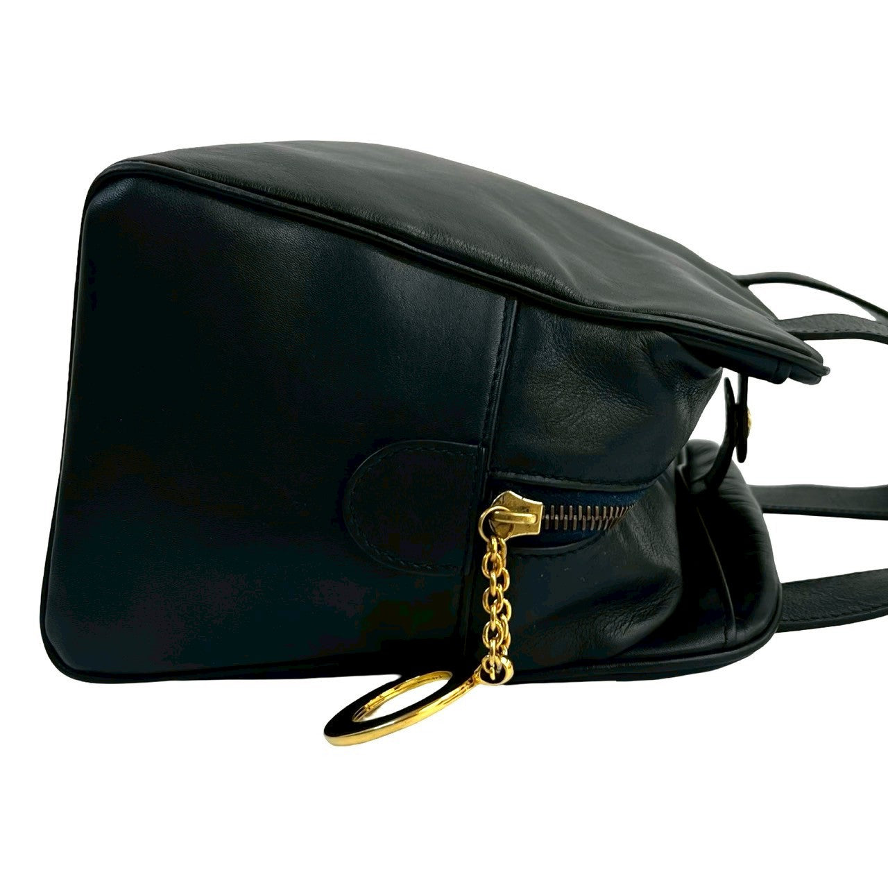 CELINE Handbag leather Navy