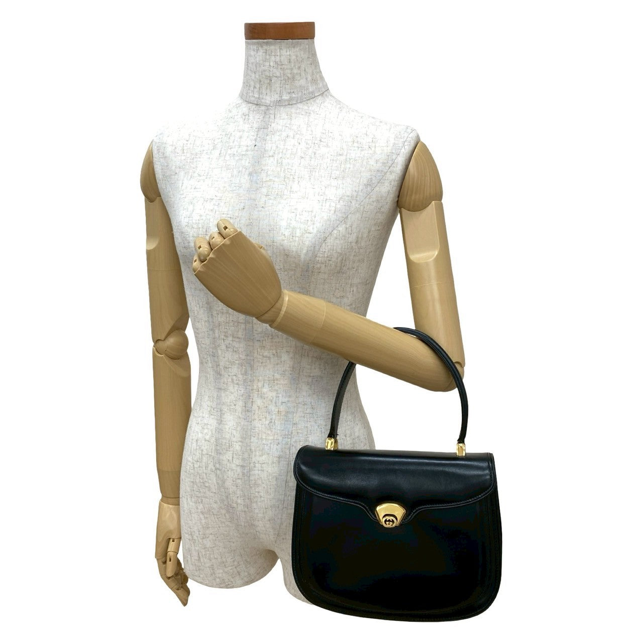 GUCCI Handbag Calfskin black