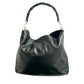 GUCCI Shoulder Bag leather black Bamboo