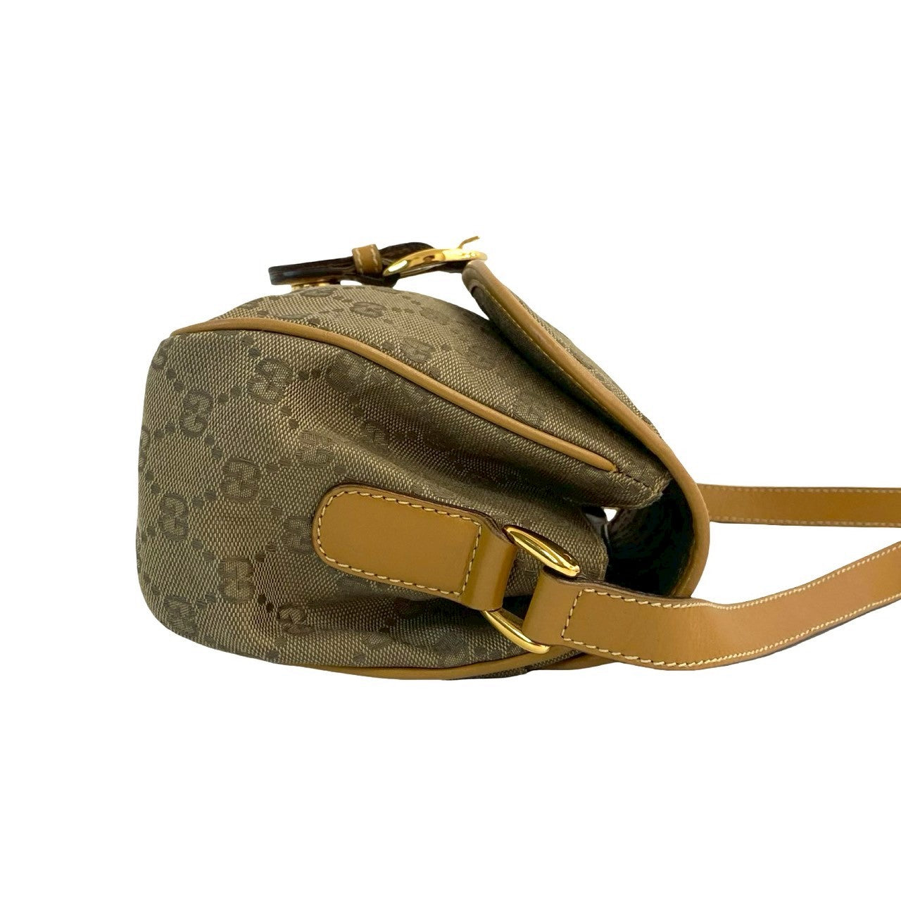 GUCCI Shoulder Bag canvas Brown
