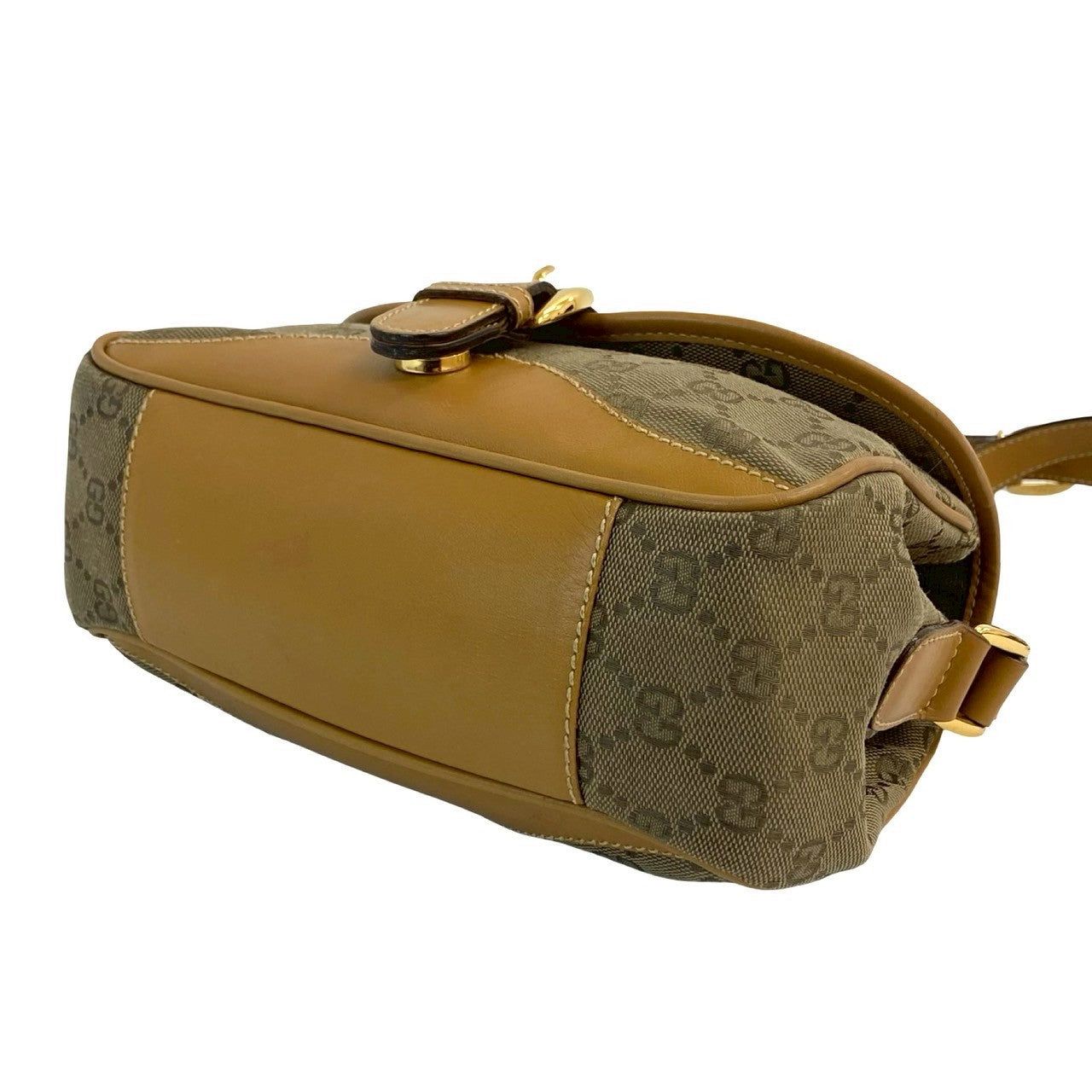 GUCCI Shoulder Bag canvas Brown
