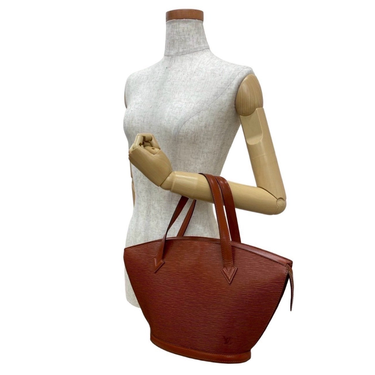 LOUIS VUITTON Handbag leather Brown Epi Sun jack