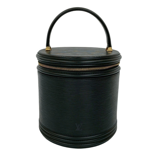 LOUIS VUITTON Handbag leather black Epi