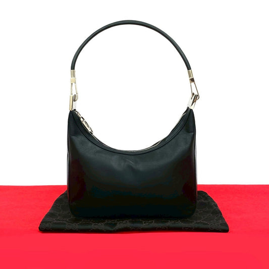 GUCCI Shoulder Bag leather black