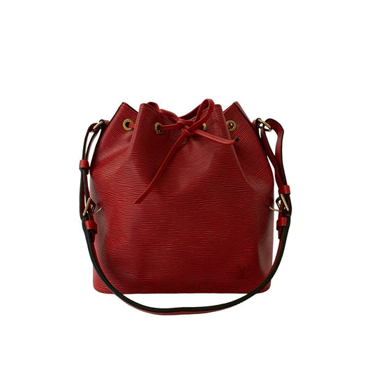 LOUIS VUITTON Shoulder Bag leather Red Epi Petit Noe