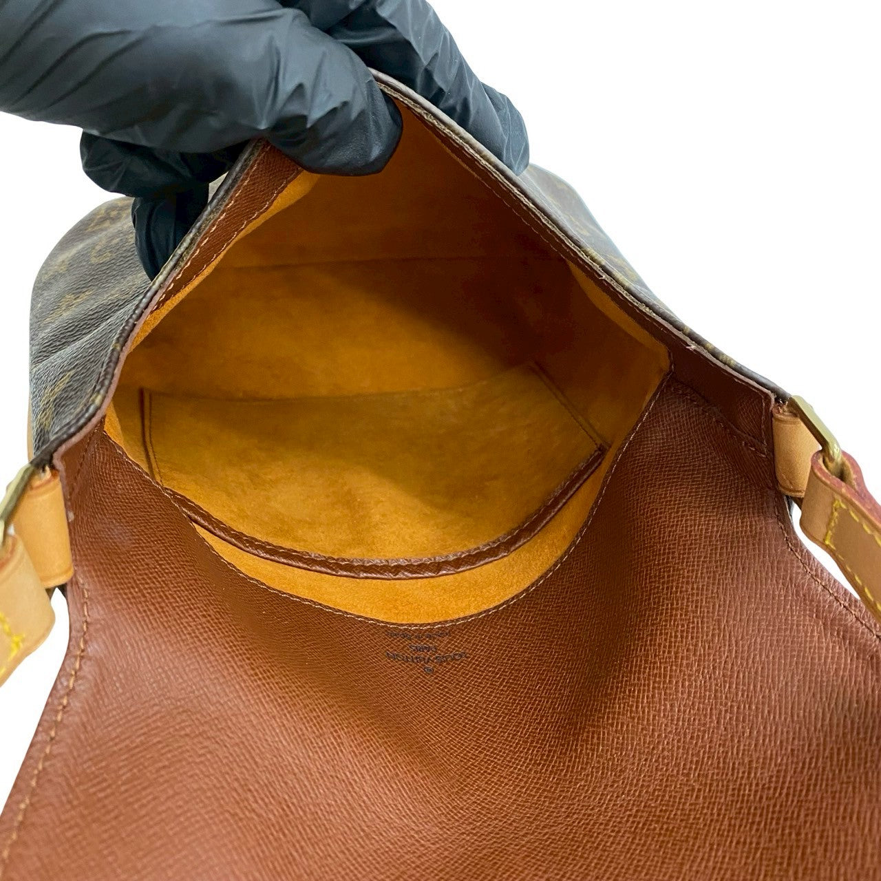 LOUIS VUITTON Shoulder Bag leather Brown Monogram Musette Salsa
