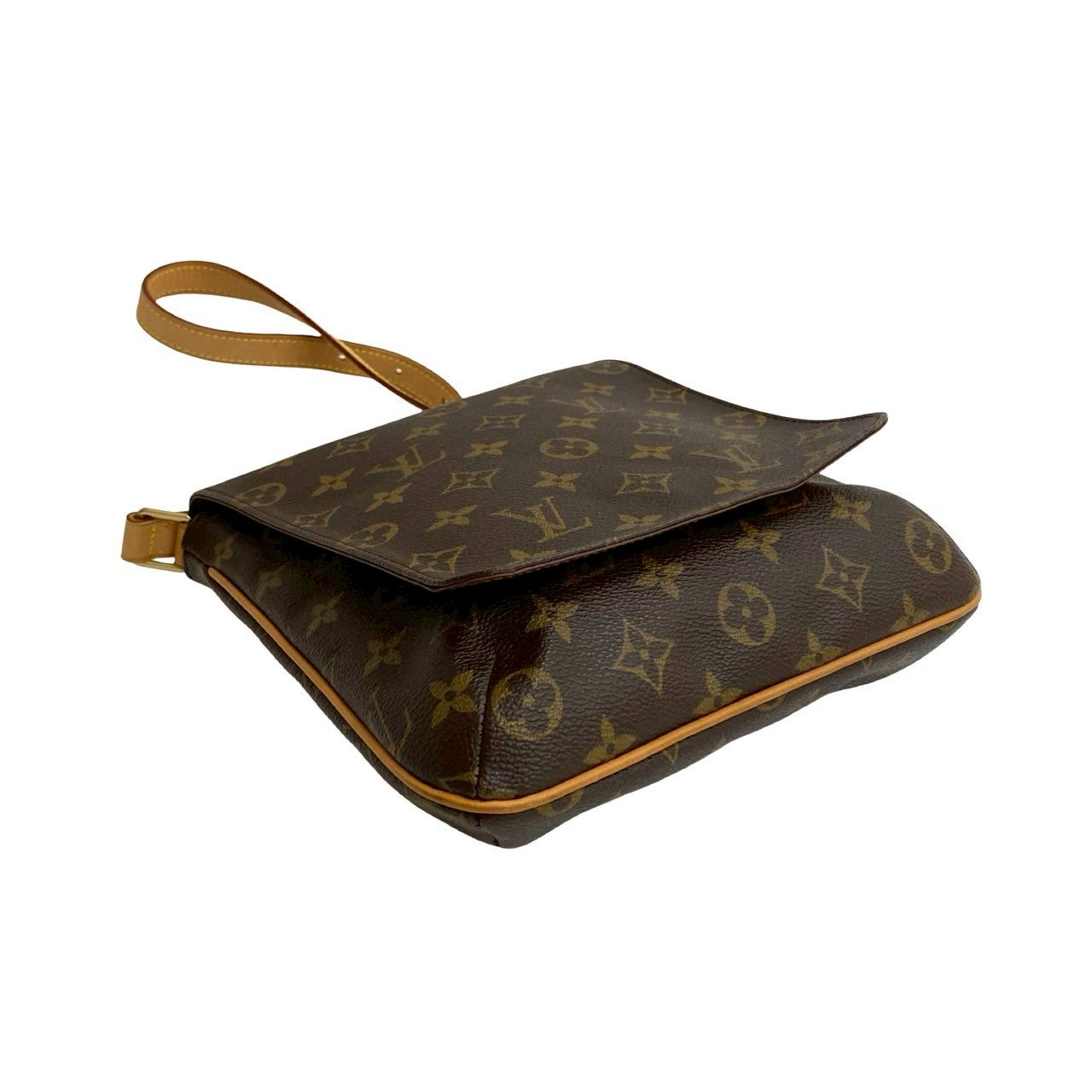 LOUIS VUITTON Shoulder Bag leather Brown Monogram Musette Salsa