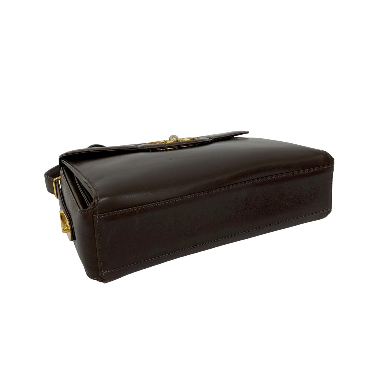 GUCCI Shoulder Bag leather Brown