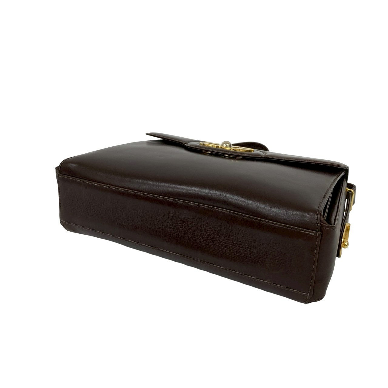 GUCCI Shoulder Bag leather Brown
