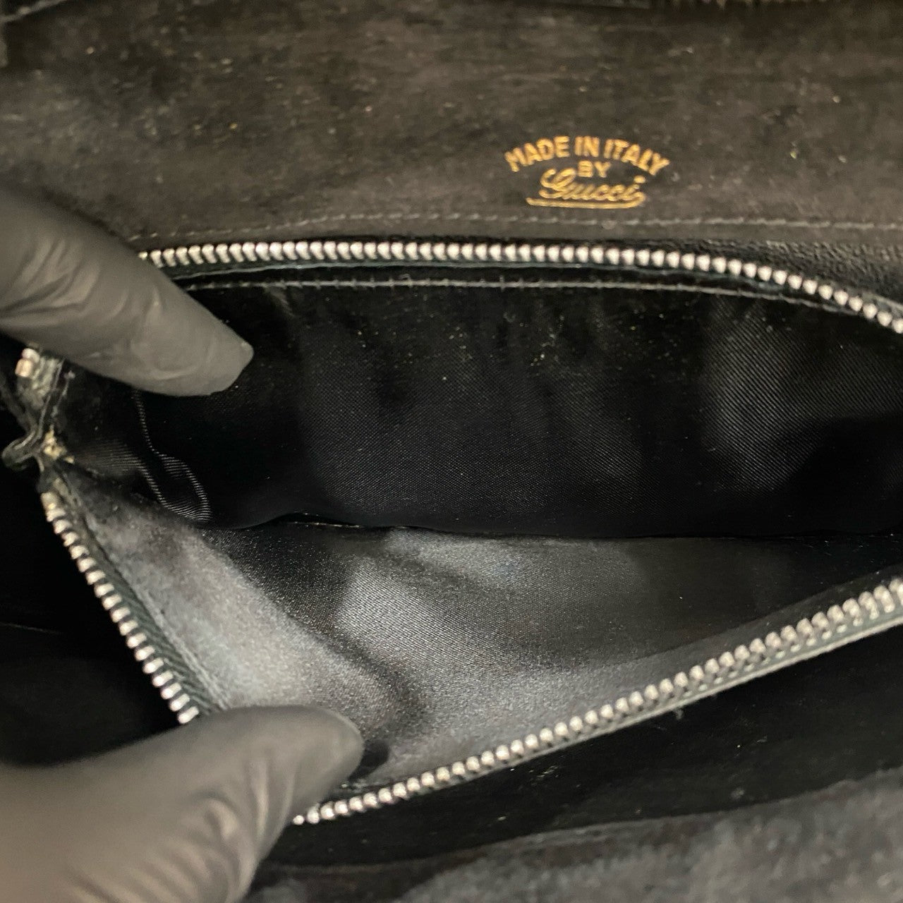 GUCCI Shoulder Bag leather black