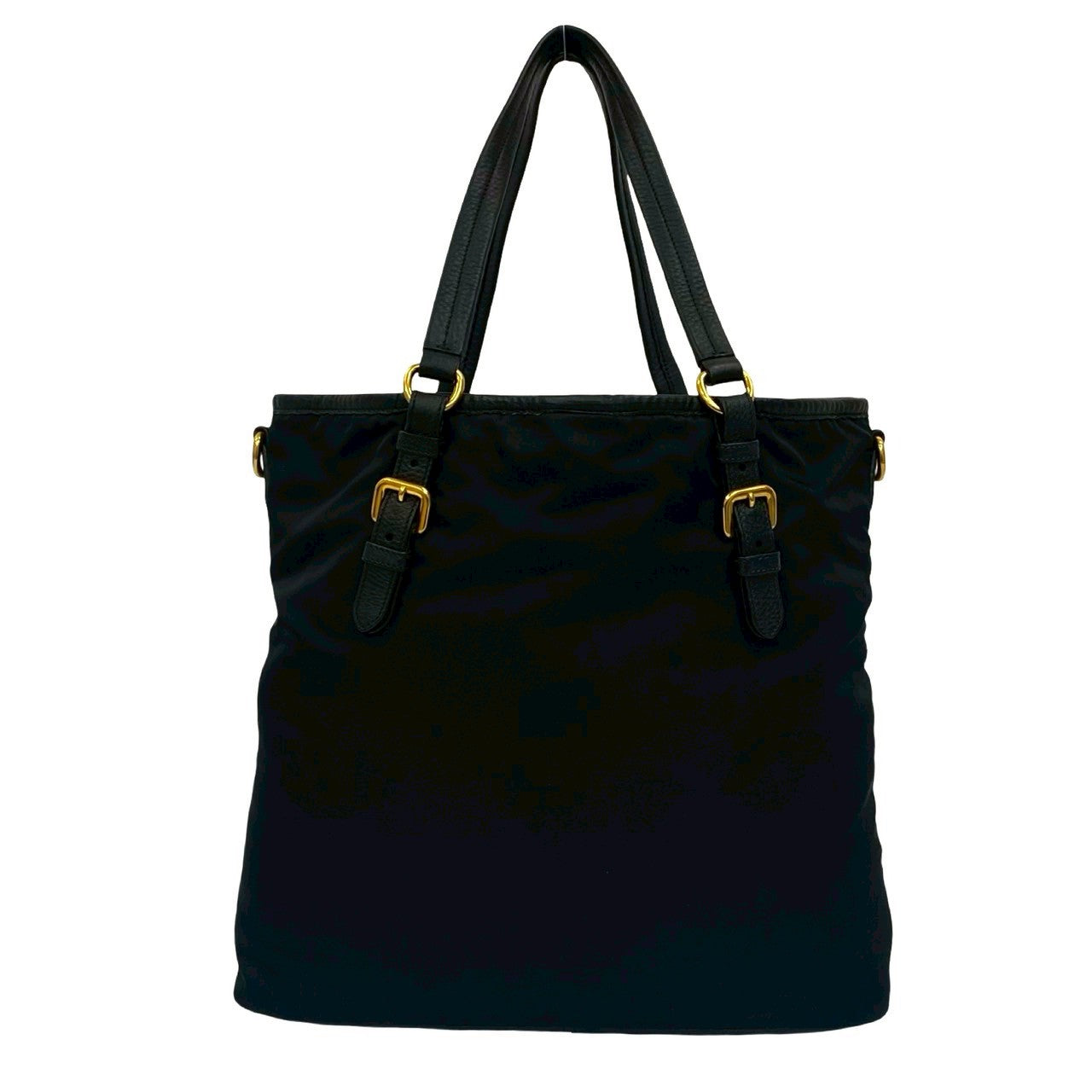 PRADA Tote Bag leather black
