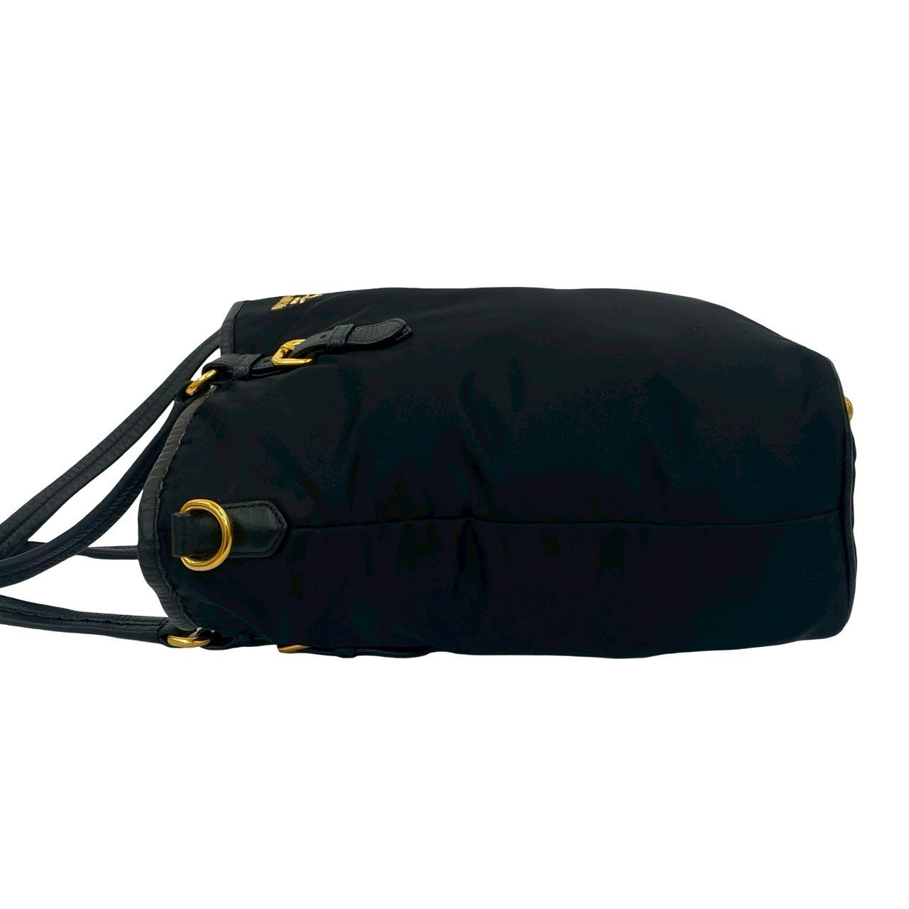 PRADA Tote Bag leather black