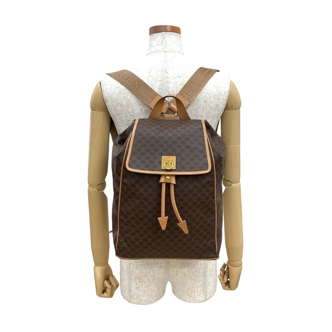 CELINE Backpack leather Brown