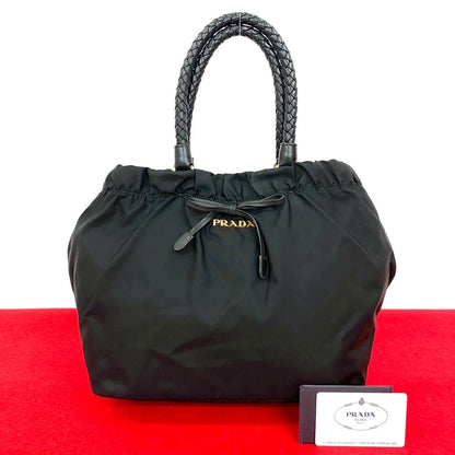 PRADA Handbag Nylon black