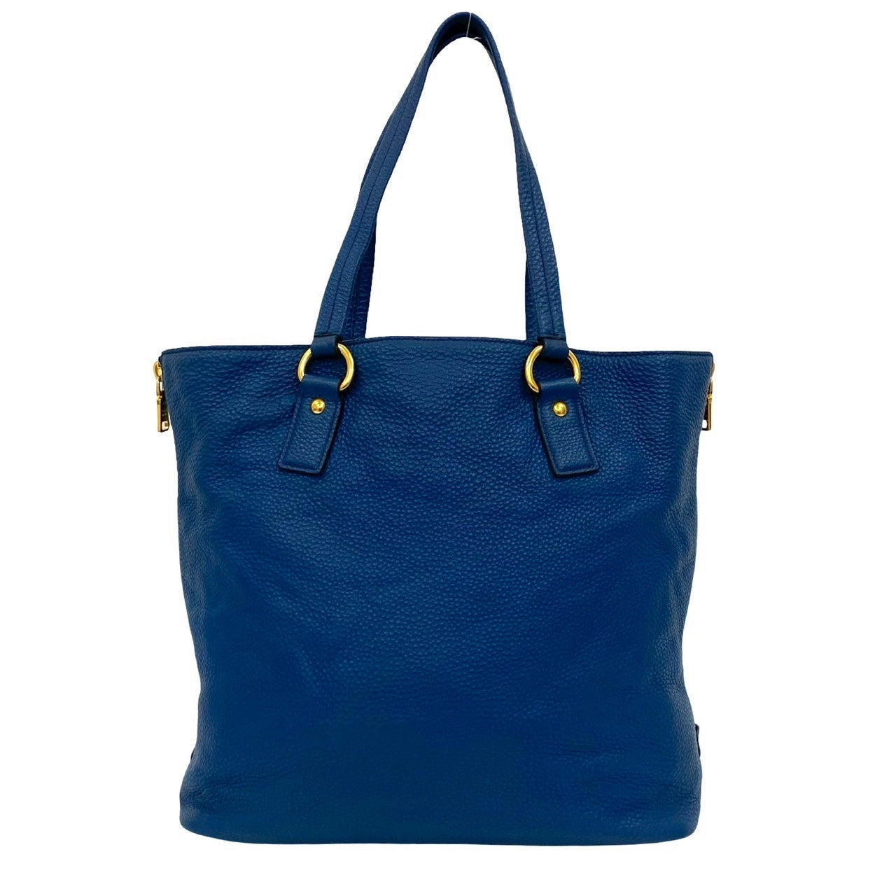 PRADA Tote Bag leather blue