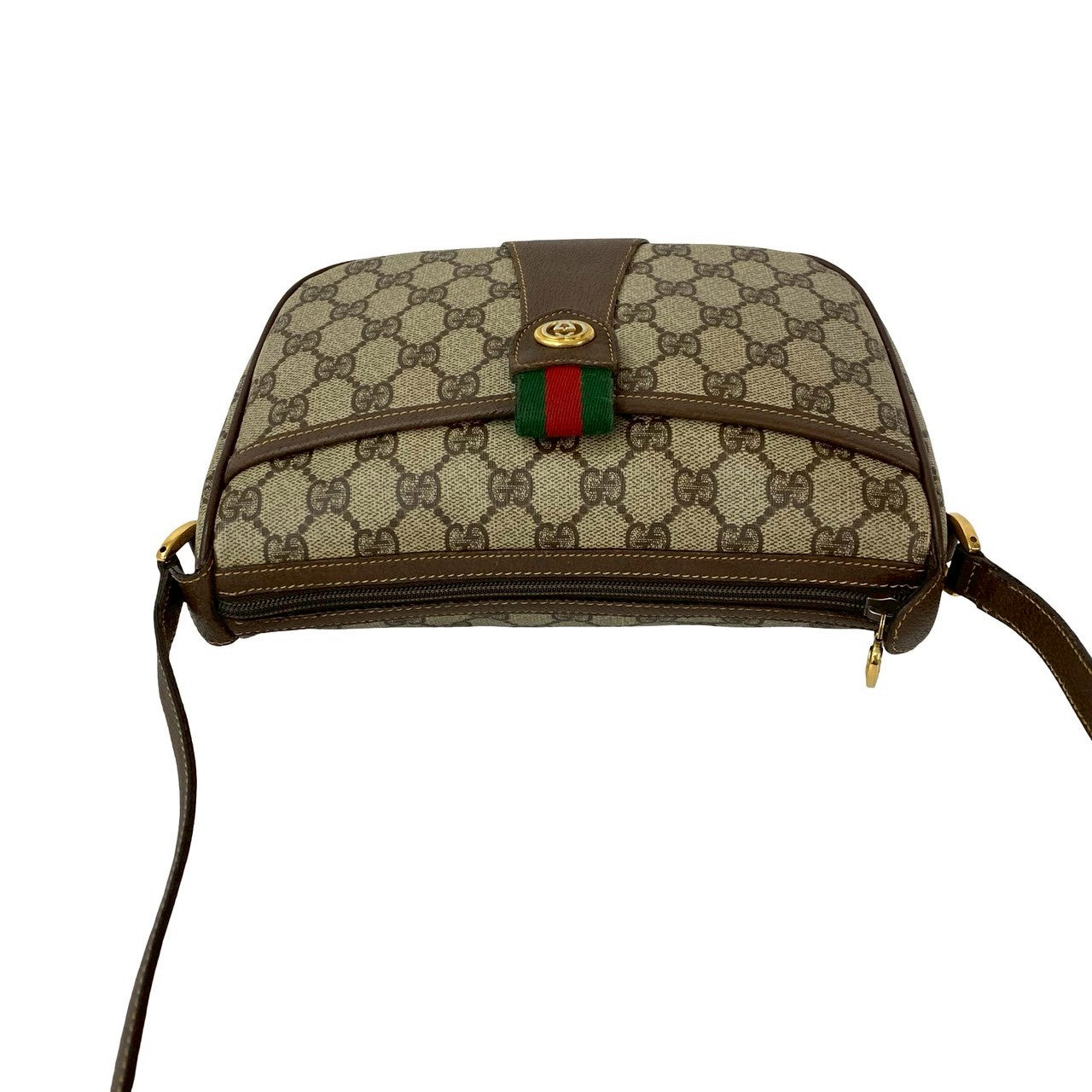 GUCCI Shoulder Bag leather Brown Sherry line