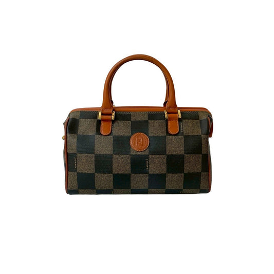 FENDI Handbag leather Brown