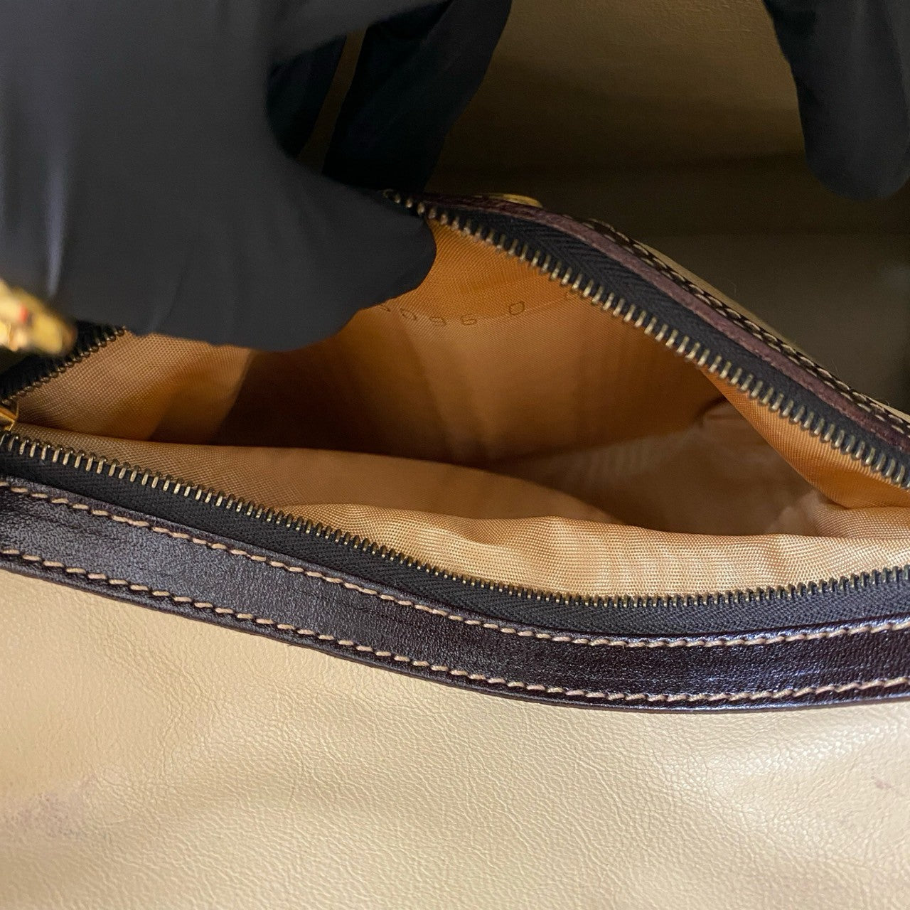 FENDI Shoulder Bag leather Brown