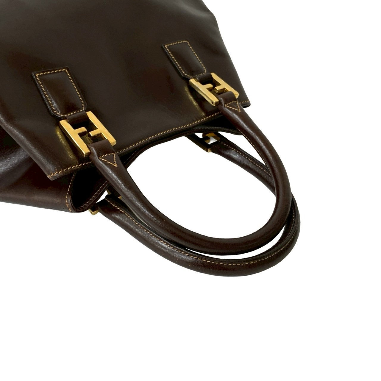 FENDI Shoulder Bag leather Brown
