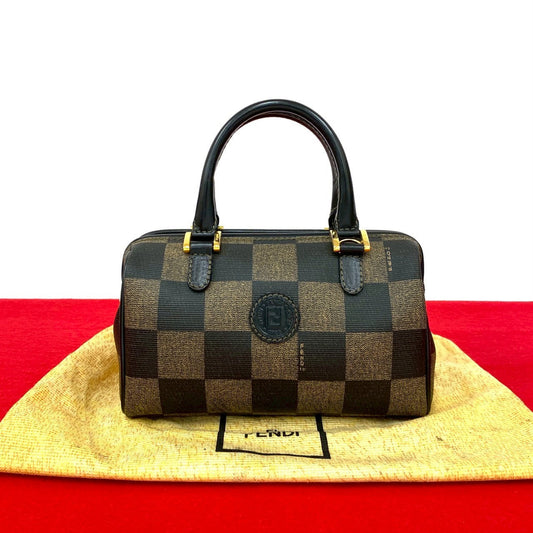 FENDI Handbag leather Brown
