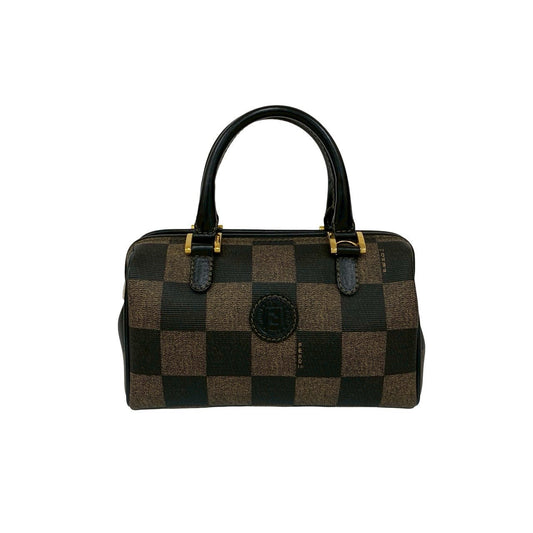 FENDI Handbag leather Brown