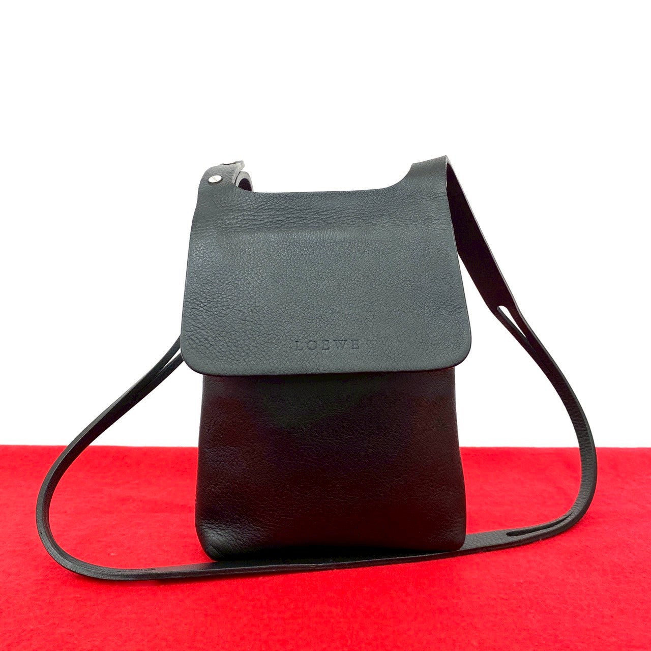 LOEWE Shoulder Bag leather black