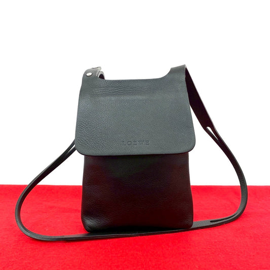 LOEWE Shoulder Bag leather black