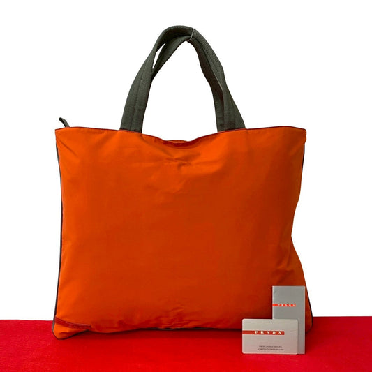 PRADA Tote Bag Nylon Orange PRADA Sports