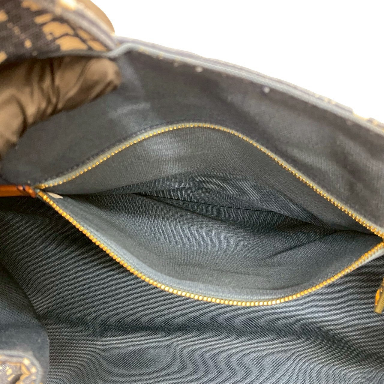 PRADA Handbag canvas blue Canapa