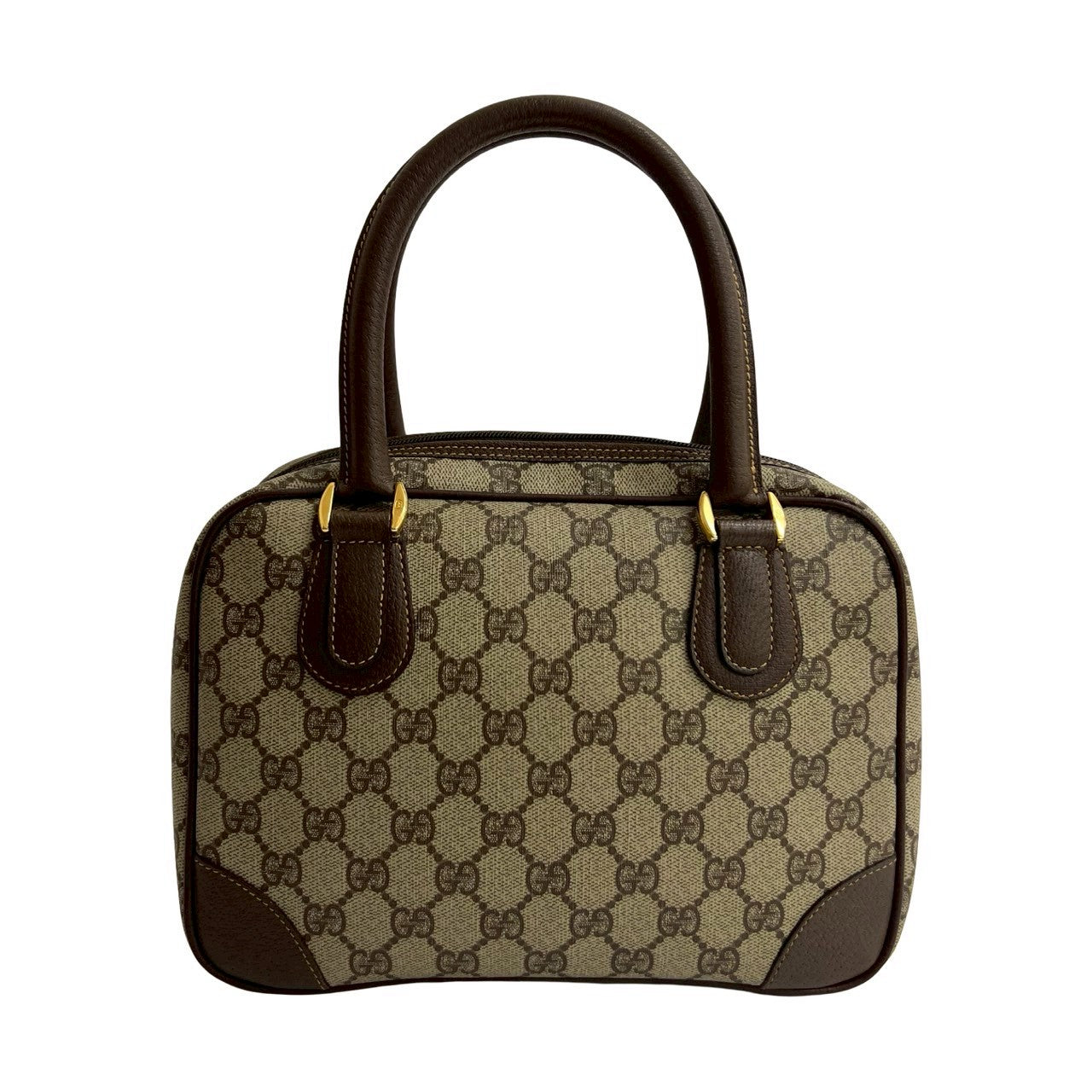 GUCCI Handbag leather Brown