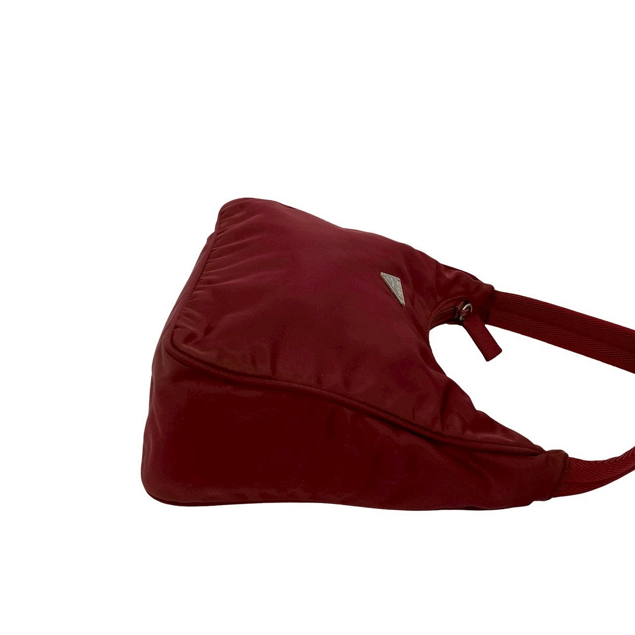PRADA Handbag Nylon Red