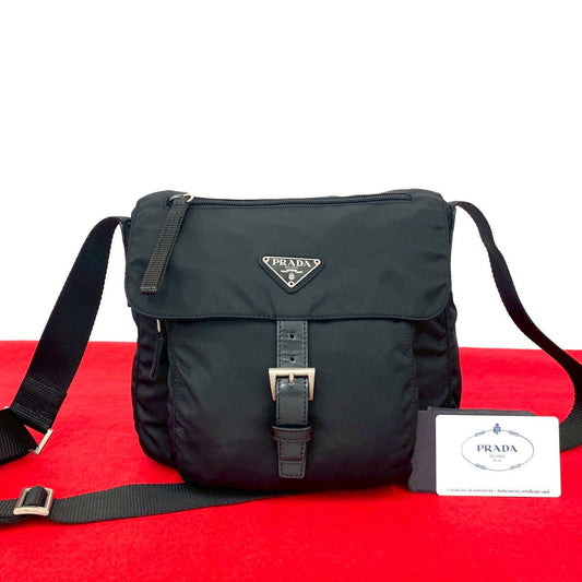 PRADA Shoulder Bag Nylon black